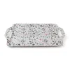 Cross-border melamine material double-ear tray, best-selling melamine plate, fruit, home living room coffee table, fruit plate, snack plate, fruit plate Item Picture
